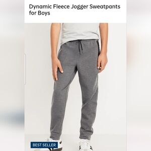 Old Navy Boys' Charcoal Jogger Sweatpants